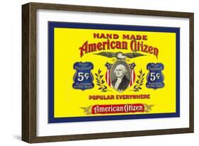 American Citizen Cigars-null-Framed Art Print