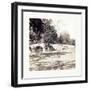 American Civil War: Burnside Bridge-null-Framed Giclee Print