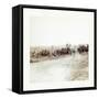 American Civil War: Captain J. M. Knap's Pennsylvania Independent Battery E Light Artillery Approac-null-Framed Stretched Canvas