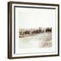 American Civil War: Captain J. M. Knap's Pennsylvania Independent Battery E Light Artillery Approac-null-Framed Giclee Print