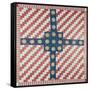 American Civil War Coverlet, Pieced and Quilted Calico, 1860-null-Framed Stretched Canvas