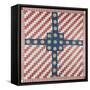 American Civil War Coverlet, Pieced and Quilted Calico, 1860-null-Framed Stretched Canvas