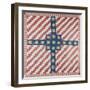 American Civil War Coverlet, Pieced and Quilted Calico, 1860-null-Framed Premium Giclee Print