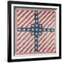 American Civil War Coverlet, Pieced and Quilted Calico, 1860-null-Framed Giclee Print