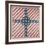 American Civil War Coverlet, Pieced and Quilted Calico, 1860-null-Framed Giclee Print