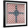 American Civil War Coverlet, Pieced and Quilted Calico, 1860-null-Framed Giclee Print