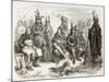 American Civil War: Delaware Indians (Lenape) Enrolled In Federal Army-marzolino-Mounted Art Print