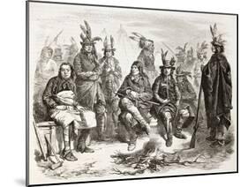 American Civil War: Delaware Indians (Lenape) Enrolled In Federal Army-marzolino-Mounted Art Print