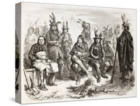 American Civil War: Delaware Indians (Lenape) Enrolled In Federal Army-marzolino-Stretched Canvas