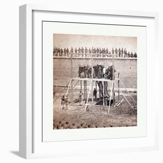 American Civil War: Execution of the Conspirators. the Arrival on the Scaffold. July 7-null-Framed Giclee Print