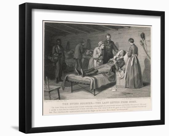 American Civil War Miltary Hospital-null-Framed Art Print