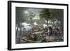 American Civil War Print Featuring the Battle of Chancellorsville-Stocktrek Images-Framed Art Print