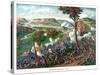 American Civil War Print Featuring the Battle of Missionary Ridge-null-Stretched Canvas