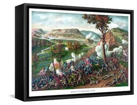 American Civil War Print Featuring the Battle of Missionary Ridge-null-Framed Stretched Canvas