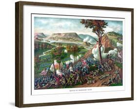 American Civil War Print Featuring the Battle of Missionary Ridge-null-Framed Art Print