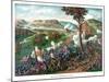 American Civil War Print Featuring the Battle of Missionary Ridge-null-Mounted Art Print