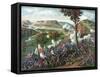 American Civil War Print Featuring the Battle of Missionary Ridge-Stocktrek Images-Framed Stretched Canvas