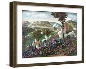 American Civil War Print Featuring the Battle of Missionary Ridge-Stocktrek Images-Framed Art Print