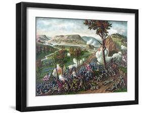 American Civil War Print Featuring the Battle of Missionary Ridge-Stocktrek Images-Framed Art Print