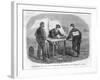 American Civil War Soldiers are Punished for Gambling by Being Compelled to Gamble-null-Framed Art Print