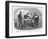 American Civil War Soldiers are Punished for Gambling by Being Compelled to Gamble-null-Framed Art Print