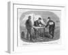 American Civil War Soldiers are Punished for Gambling by Being Compelled to Gamble-null-Framed Art Print