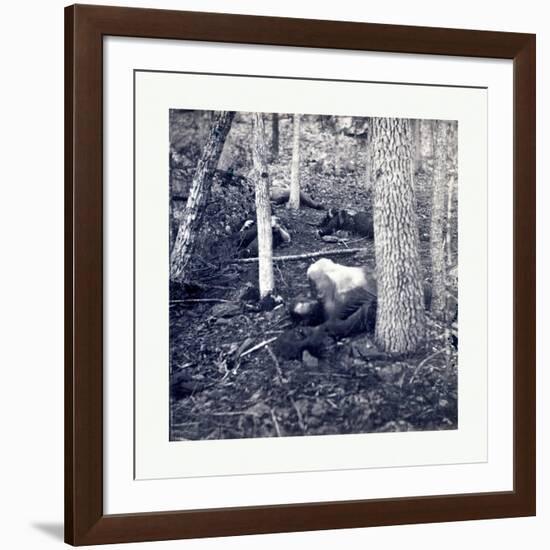 American Civil War: the Slaughter Pen at Gettysburg-null-Framed Giclee Print