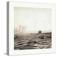American Civil War: View on Battle Field of Antietam Where Sumner's Corps Charged the Enemy. Scene-null-Stretched Canvas
