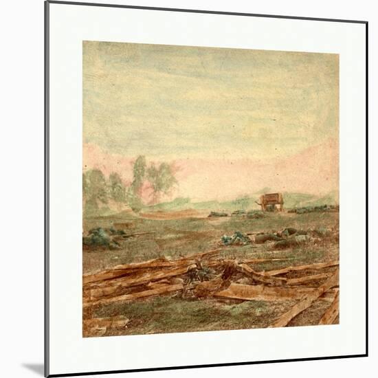 American Civil War: View on Battle Field of Antietam Where Sumner's Corps Charged the Enemy. Scene-null-Mounted Giclee Print