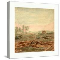 American Civil War: View on Battle Field of Antietam Where Sumner's Corps Charged the Enemy. Scene-null-Stretched Canvas