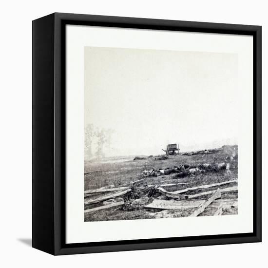 American Civil War: Where Sumner's Corps Charged at Antietam-null-Framed Stretched Canvas