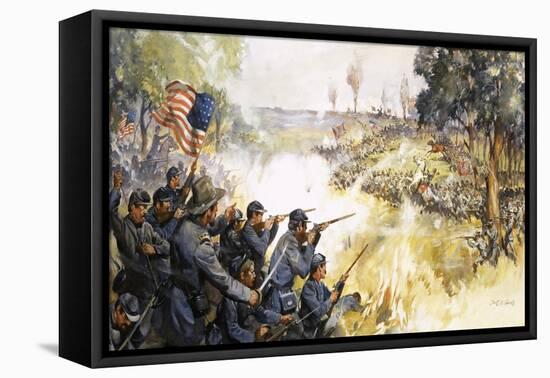 American Civil War-McConnell-Framed Stretched Canvas