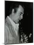 American Clarinetist Buddy Defranco Playing at the Bass Clef, London, 1985-Denis Williams-Mounted Photographic Print