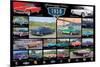 American Classic Cars Of The 50s-null-Mounted Poster