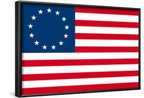 American Colonial National Flag Poster Print-null-Framed Poster