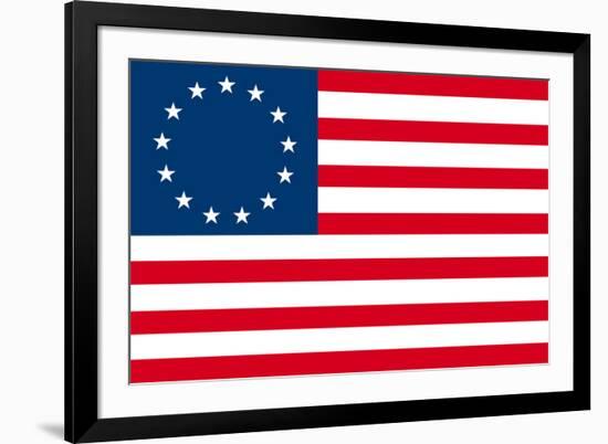 American Colonial National Flag-null-Framed Art Print