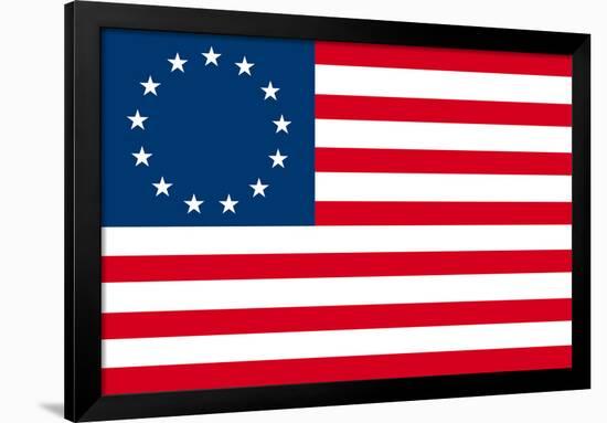 American Colonial National Flag-null-Framed Art Print