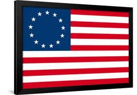 American Colonial National Flag-null-Framed Art Print