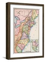 American Colonies at the Outbreak of the Revolution-null-Framed Giclee Print