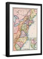 American Colonies at the Outbreak of the Revolution-null-Framed Giclee Print