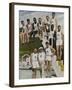 American Contestants Pose and Smile at the Side of the Swimming Pool-null-Framed Photographic Print
