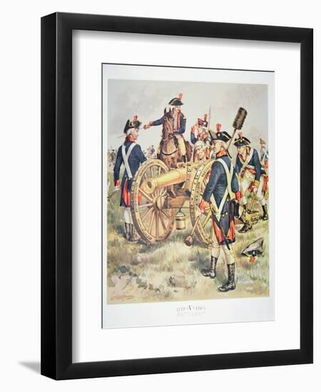 American Continental Army: Artillery Uniforms of 1777-83-Henry Alexander Ogden-Framed Giclee Print