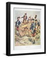 American Continental Army: Artillery Uniforms of 1777-83-Henry Alexander Ogden-Framed Giclee Print
