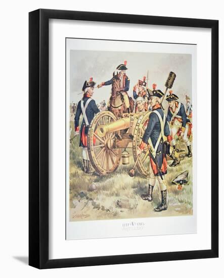 American Continental Army: Artillery Uniforms of 1777-83-Henry Alexander Ogden-Framed Giclee Print