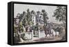 American Country Life: May Morning-Currier & Ives-Framed Stretched Canvas