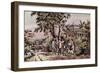 American Country Life: October Afternoon-Currier & Ives-Framed Giclee Print