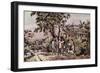 American Country Life: October Afternoon-Currier & Ives-Framed Giclee Print