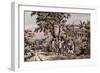 American Country Life: October Afternoon-Currier & Ives-Framed Giclee Print