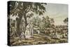 American Country Life: Summer Evening-Currier & Ives-Stretched Canvas