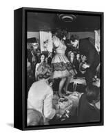 American Couples Dancing in Hollywood Nightclub-Ralph Crane-Framed Stretched Canvas